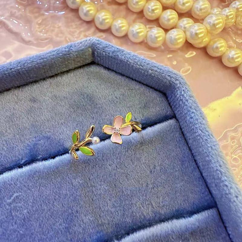 Enamel Colorful Butterfly Ring For Women Adjustable Open Design Unique And Jewelry Chic