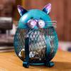 Cat Coin Piggy Bank Animal Piggy Bank with Bottom Cover Creative Cat Gift Suitable for Home Living Room Bookshelf Decoration Birthday Gift