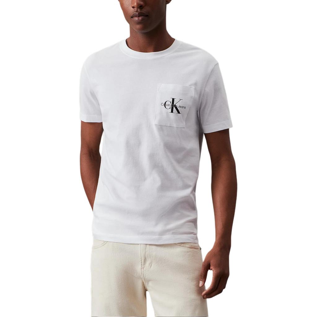 CALVIN KLEIN T Shirt Europe Version Men's Bright White J30J320936-YAF