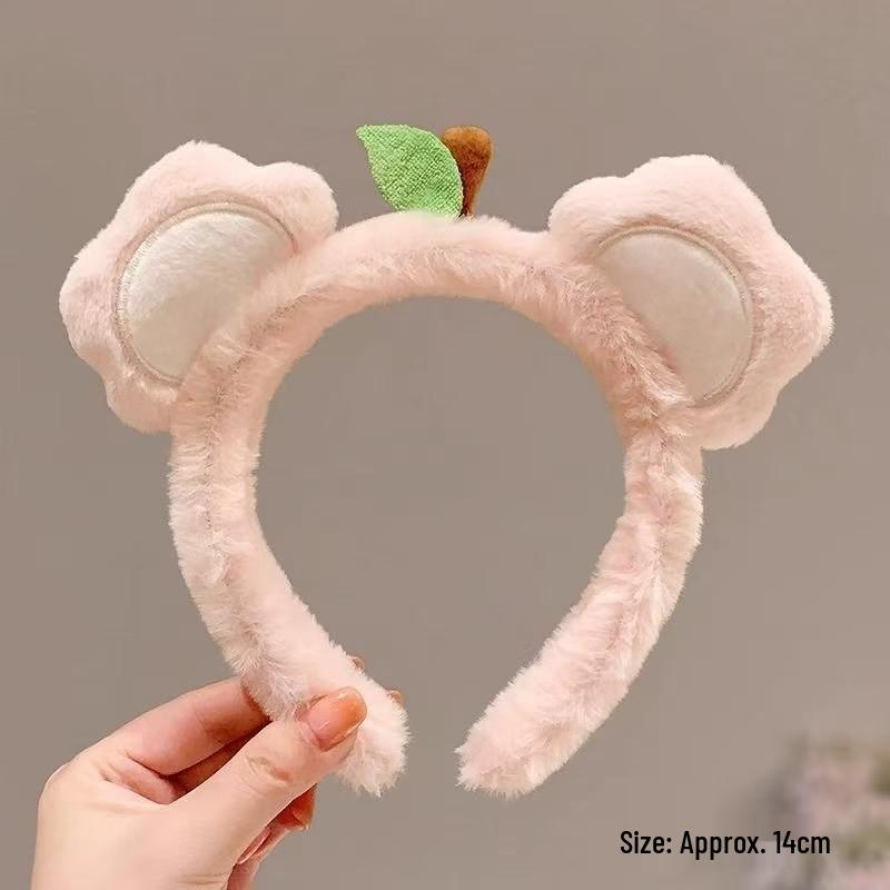 Cute Panda Plush Makeup Headband for Women – Cartoon Ear Design