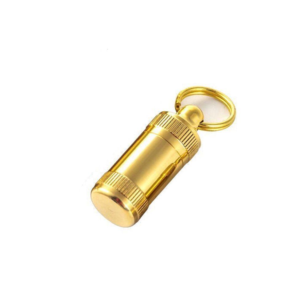 Outdoor Accessory Tablet Container Brass Keychain Holder Pill Bottle Pill Case Pill Storage Box