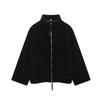 Womens Oversized Zip-Up Wool Blend Coat Streetwear Chic Loose Fit 2025