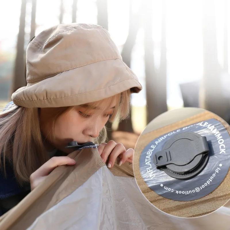 Надувной гамак для отдыха на открытом воздухе, качели для взрослых и детей, устойчивые к боковому опрокидыванию, нейлоновая ткань, гамак для отдыха на открытом воздухе, двухместная мебель