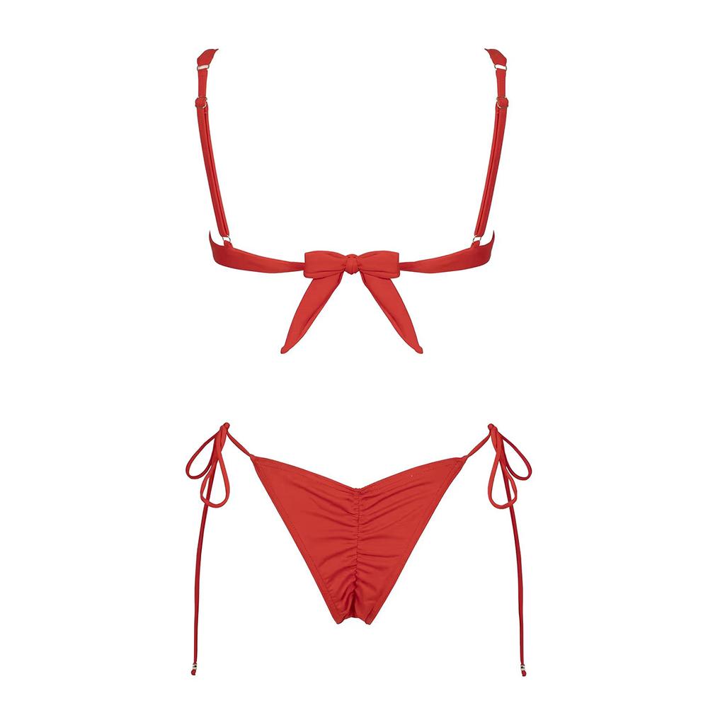 Push Up Bikinis Сексуальные женские купальники Женские купальники Бикини Комплект Красный купальный костюм Купальные костюмы Пляжная одежда Бразилия Бикини