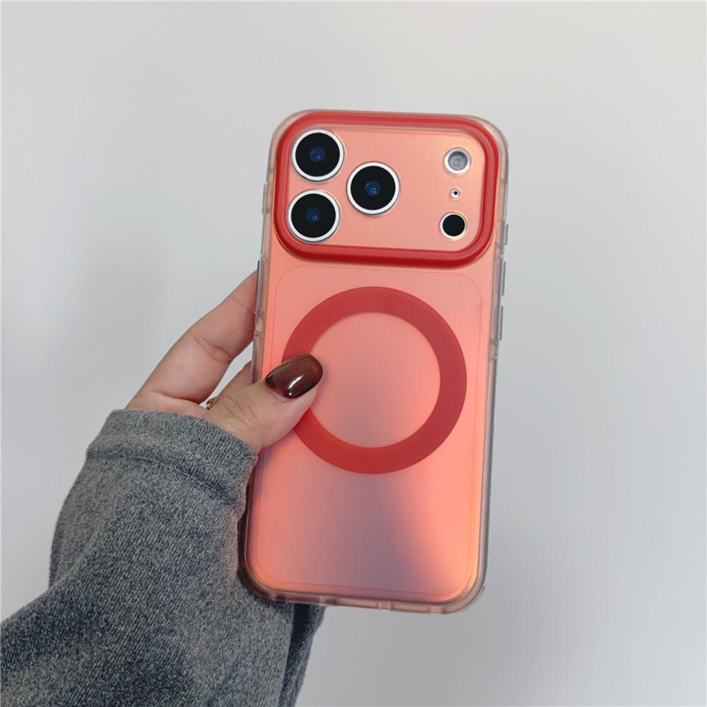 Магнитный прозрачный чехол для телефона в стиле INS для Apple iPhone 17 Pro Max/16/15P