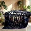 Custom Name Personalized Chelsea Football Club Print Blanket, Home Decor, Bedroom, Sofa, Camping, Couch, Gifts for Birthday Christmas