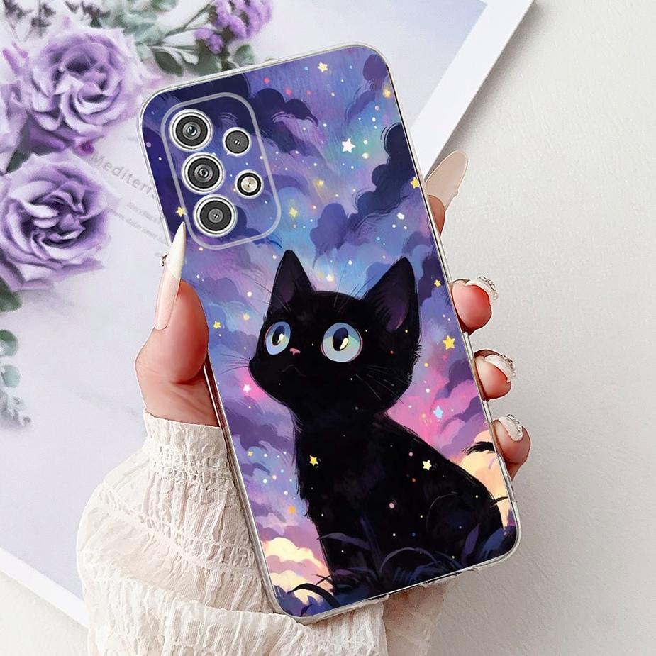 Чехол для Samsung Galaxy A52 A52s A72 5G Милый Расписной Чехол Мягкий Силиконовый Чехол для Телефона Для Samsung A52 A 52 s Galaxy A72 5G Fundas