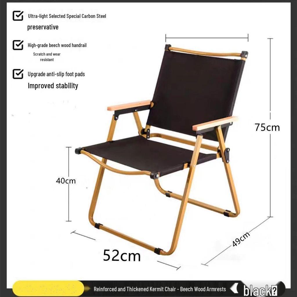 Portable Folding Outdoor Chair with Detachable Backrest for Camping, Fishing, Beach & Leisure