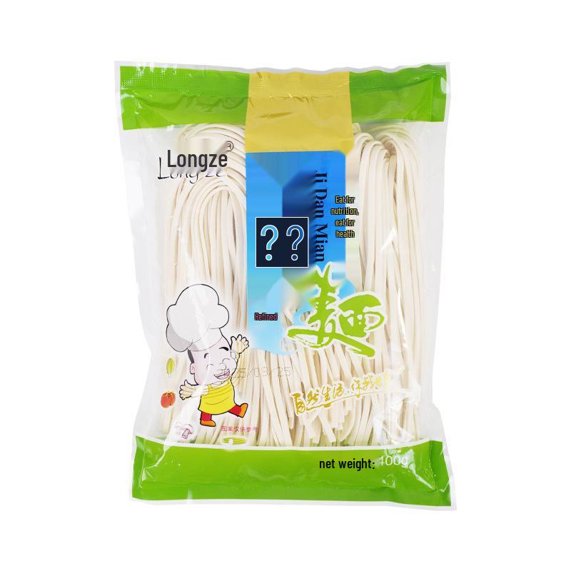 Longze Nutritious Semi-Dry Instant Egg Noodles, Ready-to-Cook, 400g/Bag