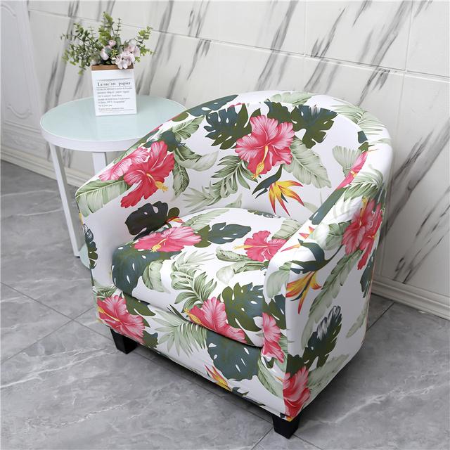 2 шт./компл. чехол для клубного стула, эластичные чехлы на кресла, чехол для стула с принтом, чехол для дивана, спандекс, чехлы для диванов для барной стойки