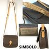 SIMBOLO by Paolo Mariotti Leather Shoulder Bag Brown Italy(USED)