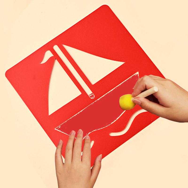 Набор губок, печатей и кистей для рисования Пигментная печать Культурное образование DIY Художественные принадлежности Реквизит для рисования Подходит для начинающих TMZ