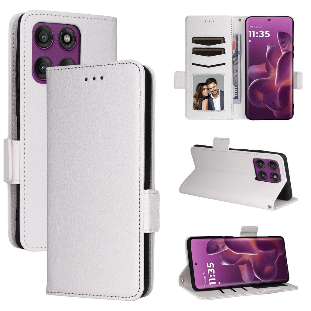 Flip Cover for Motorola Edge 60 Pro PU Leather Full-Body Protection With [RFID Blocking] Shockproof Durable Retro Phone Case