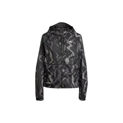 Куртка Wind.Rdy с капюшоном и длинными рукавами, с принтом логотипа, черная, светоотражающая, серебристая IT3445