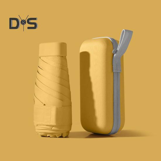 Мини-зонт с защитой от УФ-излучения, портативный солнцезащитный зонт, ветрозащитный, легкий, водонепроницаемый, складной зонт от солнца и дождя, карманный дорожный зонт