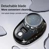 Мини-дорожная электробритва, портативная электробритва для мужчин, цифровой дисплей, триммер для бороды, USB перезаряжаемый бритвенный станок