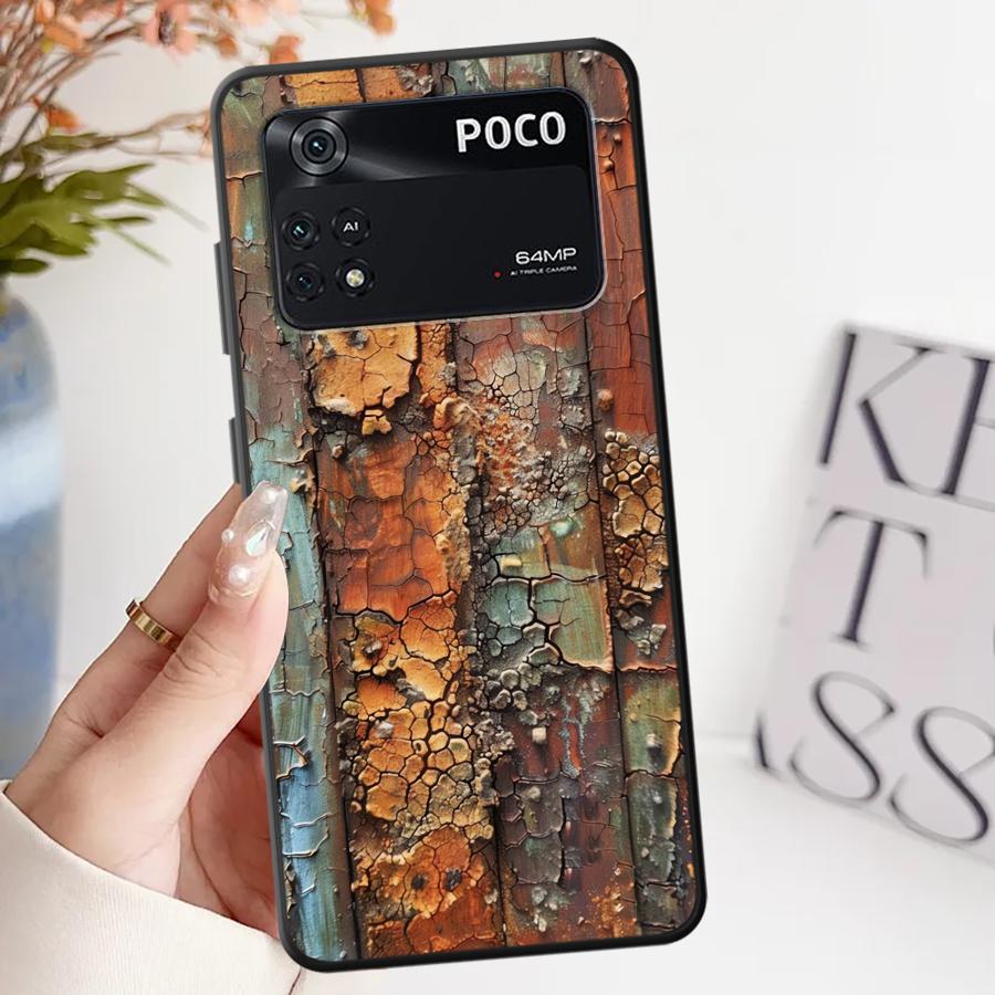 Ретро Ржавчина Чехол для телефона Funda для Xiaomi Poco F8 F1 C50 M3 M4 M7 Pro X3 X4 X5 X7 Pro C75 C61 F3 C71 M5
