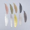 Ethnic Style Feather Pendants Bookmark Retro Bookmark Metal Feather Bookmark Office School Supply