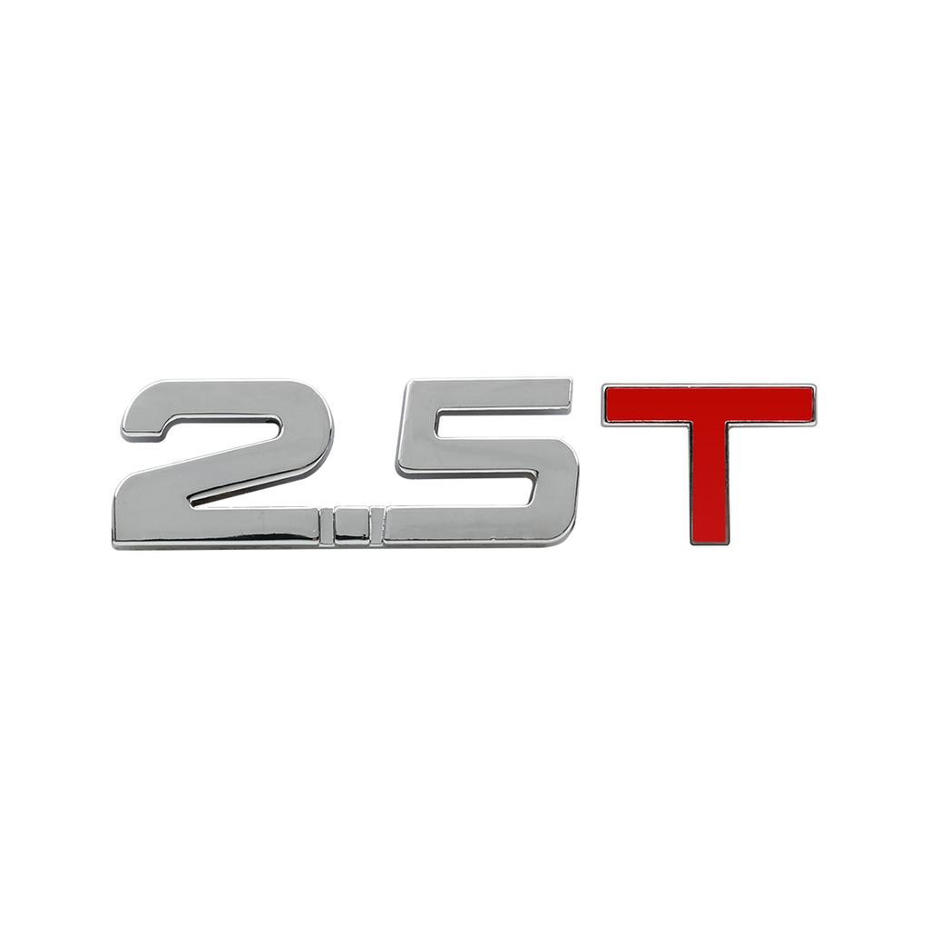 Новейшая автомобильная 3D металлическая наклейка с логотипом 1.3T 1.4T 1.5T 1.6T 1.8T 2.0T 2.2T 2.4T 2.5T 2.8T 3.0T Высококлассная универсальная наклейка для стайлинга автомобилей
