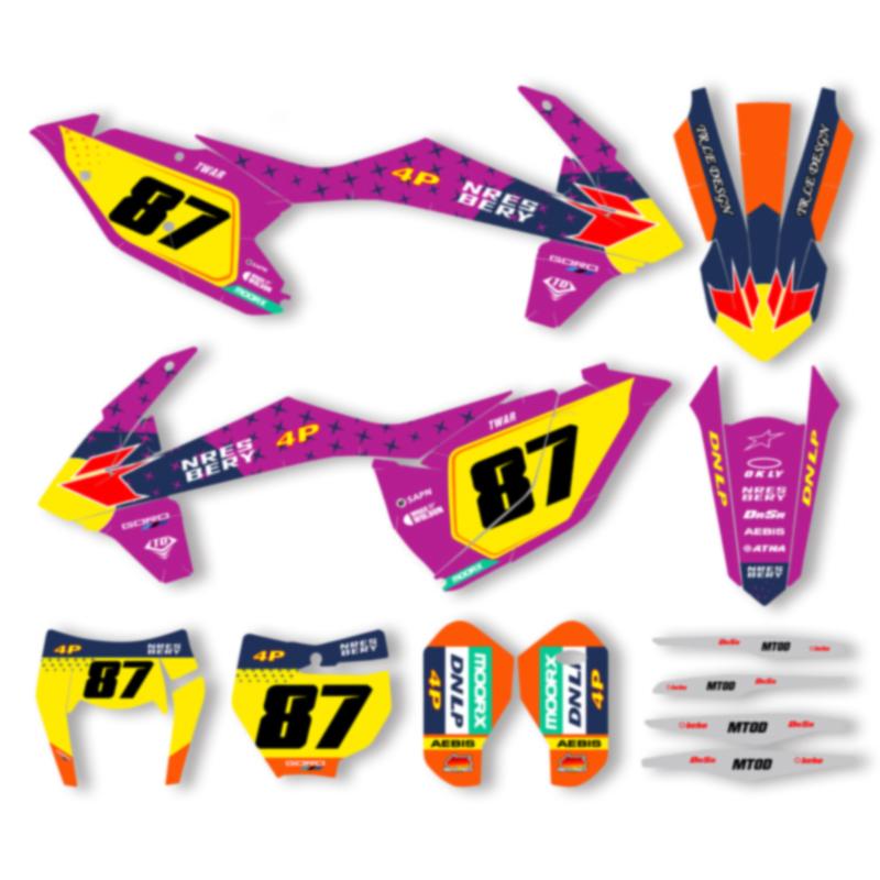 DSMTECH Graphics Decals Stickers Kits For KTM 125 250 350 450 500 SX SXF XC XCF 2016 2017 2018 EXC EXCF XCW 2017 2018 2019 005