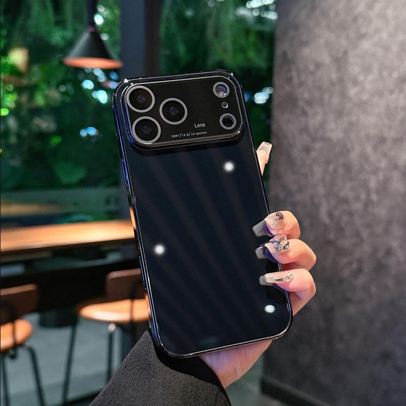 Гальванизированный стеклянный чехол конфетного цвета для iPhone 17 Pro Max с защитой объектива камеры, ударопрочная задняя крышка для iPhone Air