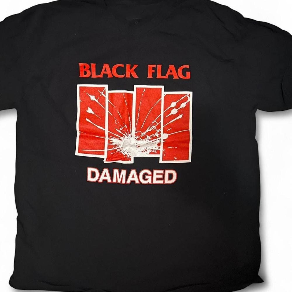 Футболка с логотипом группы Black Flag, поврежденный альбом, тур, все размеры от S до 5XL, унисекс, SG20