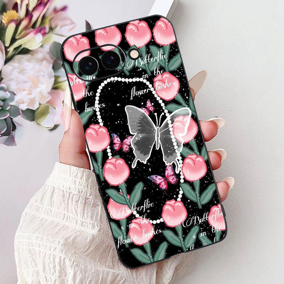 Fashion Butterfly Case For Google Pixel 9a Case 6.3" Soft Silicone TPU Phone Cases For Google Pixel 9a Pixel9a GTF7P Back Cover