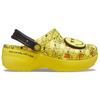 Crocs Smiley X  Классические клоги Eva Толстая подошва Облачные туфли Женские клоги Желтый Черный 207233-90H