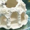 Fish Tank Shelter Coral House Landscaping Ornament, 3D Printed Reptile Hideout Aquarium Resin Ornament Cave, Durable PLA Habitat for Small And Shrimp
