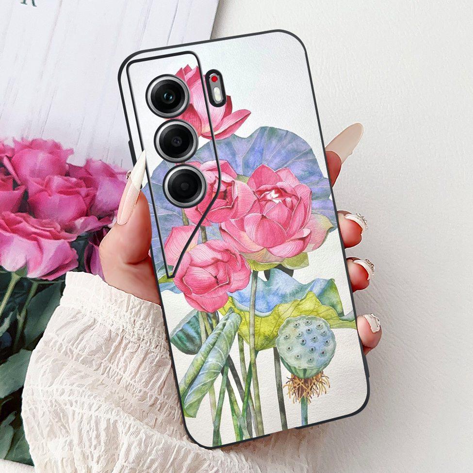 Для Tecno Camon 40 Pro 4G Чехол CM6 Милый Кот Модные Цветы Крутая Расписная Задняя Крышка Для Tecno Camon 40 Pro 4G Чехол для Телефона Funda