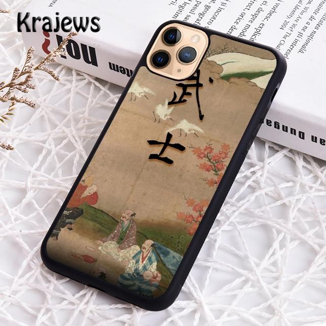 Krajews Япония Самурайское искусство Мягкий чехол для телефона Cover Для iPhone 17 Air 16 15 14 plus 11 12 13 pro max Plus coque Fundas