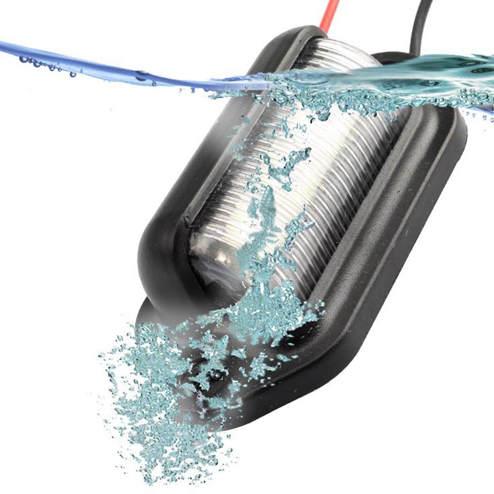 6 Led Car License Number Plate Light For Suv Automobile Truck Bus And Trailer Tail Lamp Side Step Bulbs Car License Plate Light