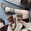 Female Autumn and Winter Plus Velvet and Thick Hair Ring Warm Lovely Tube Sleep Socks