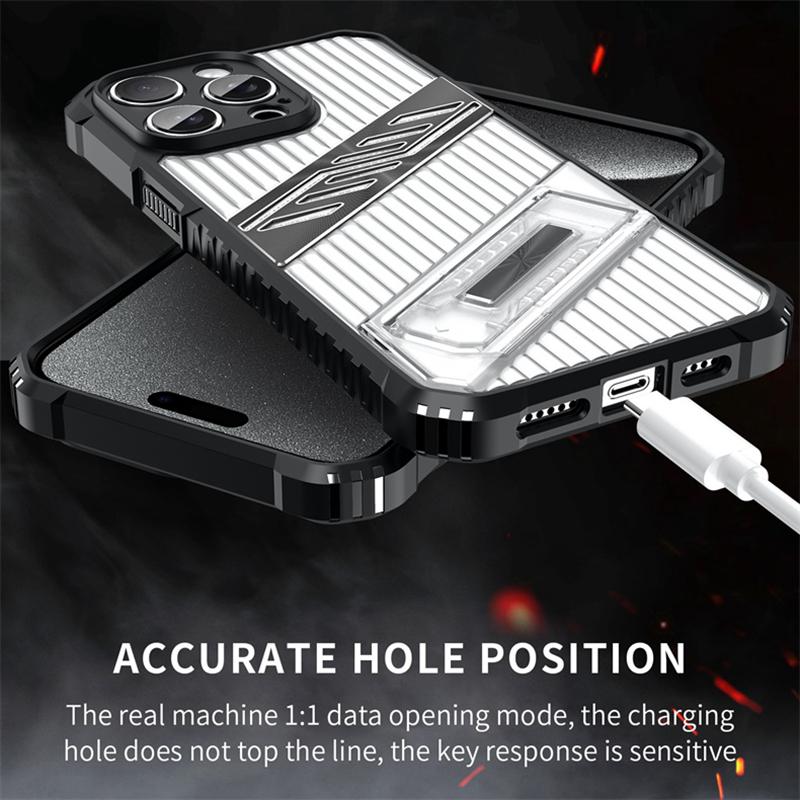 KEYSION Противоударный чехол для iPhone 15 Pro Max 15 Plus Прозрачный PC+силиконовый чехол-подставка для телефона для iPhone 15 Pro Max