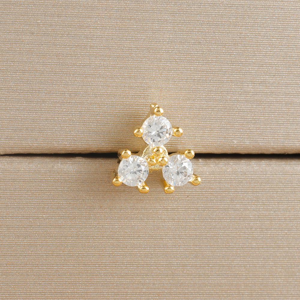 Pearl Flower Bee Zircon Earrings with Stainless Steel Needle