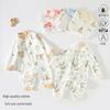 2025 New Pure Cotton Baby Jumpsuit for Spring, Autumn, and Winter - Newborn Toddler Inner Wear