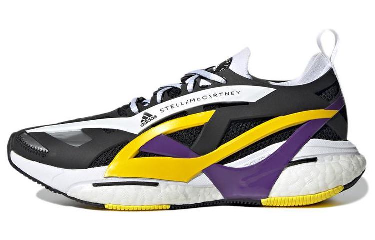 adidas Solarglide Stella McCartney Основной Черный Активный Фиолетовый Шокирующий Желтый Женский GX9858