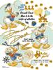 Yanoman [Made In Japan] 300-Piece Jigsaw Puzzle, Petit Petit Light Series, Disney Colorful Gold Donald Duck, 42-97 (16.5 X 21.5 Cm), Includes Piece