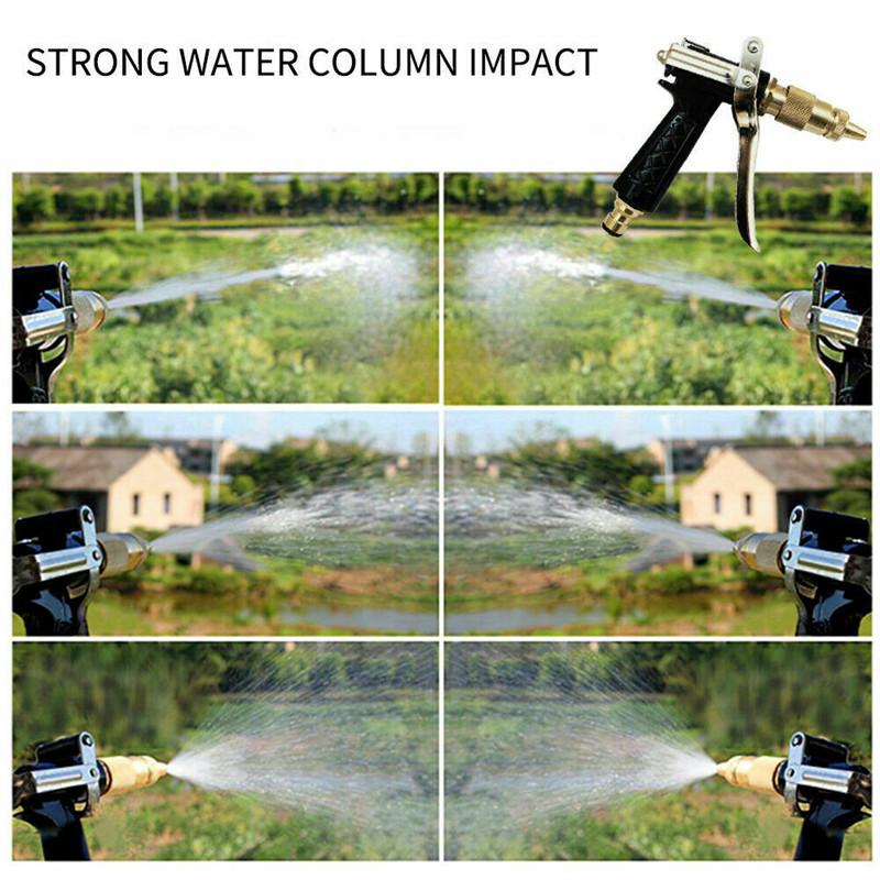 Пистолет-распылитель воды высокого давления, металлическая латунная насадка, труба, газон, садовый шланг, инструмент для мытья автомобиля, водяной пистолет