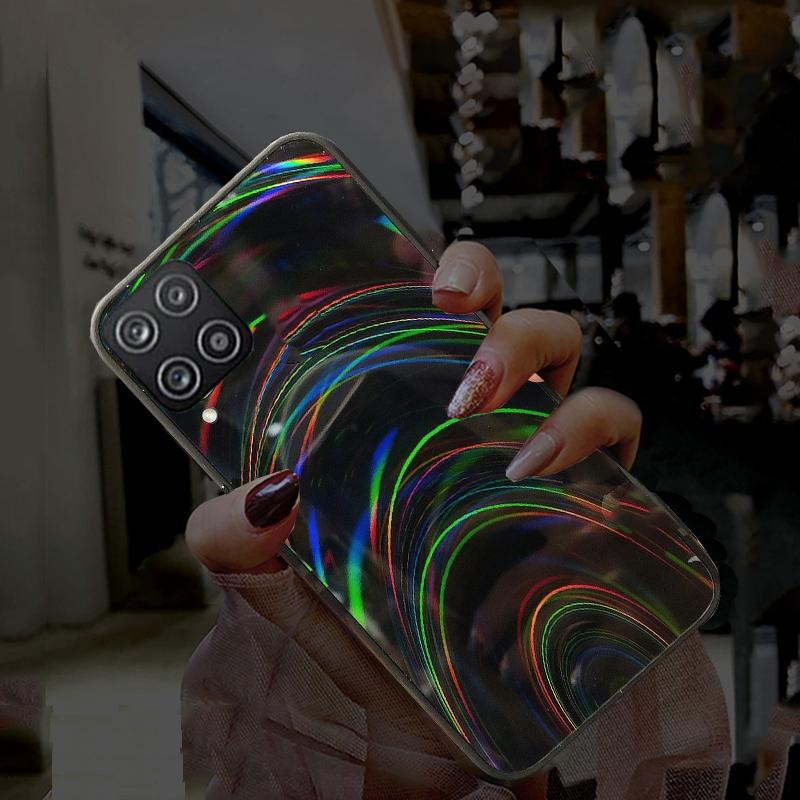 Чехол для Samsung M32, роскошный блестящий чехол с радужным зеркалом, мягкая задняя крышка из ТПУ для Samsung Galaxy M32 4G 5G, блестящий чехол для телефона Samsung M 32, противоударные чехлы