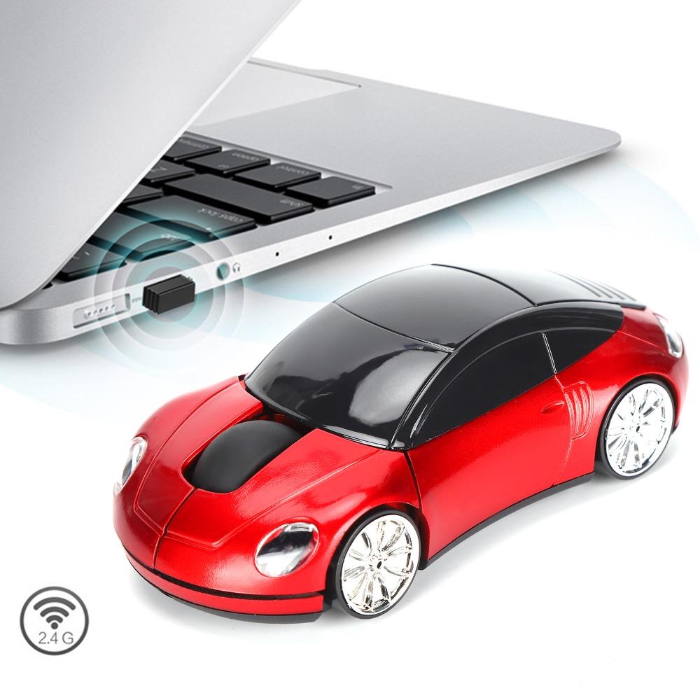 Blue/Red/Pink/Black Car Shaped Mouse 2.4G Laptop Mouse Colorful Car Mouse Desktop Computer