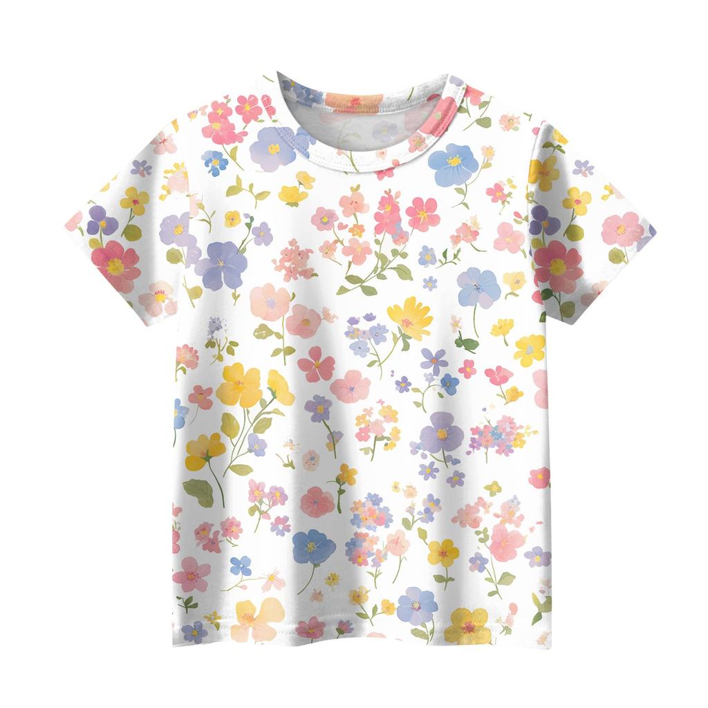 Футболки для малышей, девочек и мальчиков, детские футболки с короткими рукавами и принтом для мальчиков и девочек