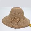 Foldable Summer Sun Hat Crochet Sunshade Hat Casual Sunscreen Visor Cap  Girl
