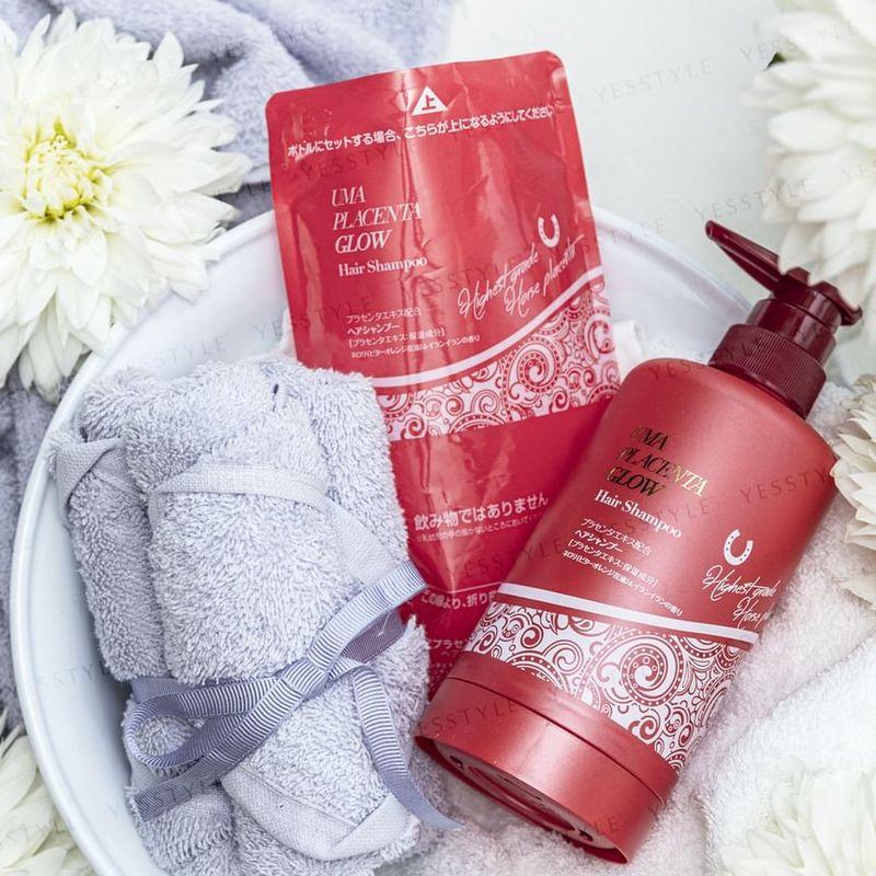 Dr.pro labo Japan - Uma Placenta Glow Shampoo Red Refill & Eco Bottle Set