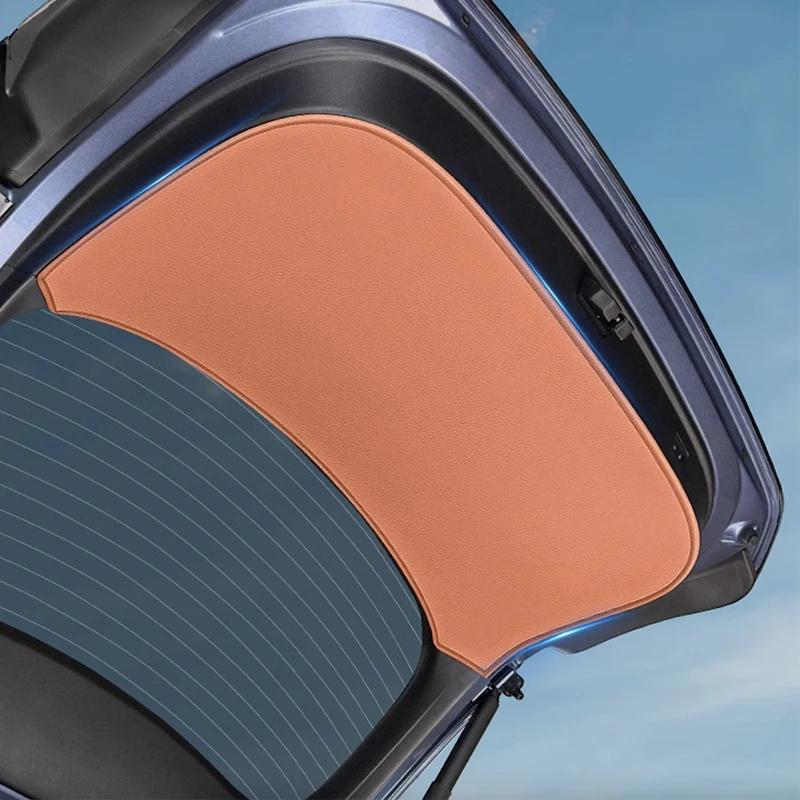 Для BYD Sealion 7 Sea Lion 07 EV 2024 2025 Задняя дверь багажника Кожаная Защитная наклейка Грязезащитный коврик Аксессуары