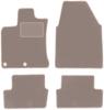 Бежевые велюровые коврики для: Nissan Qashqai I J10 кроссовер (2006-2013 гг.)