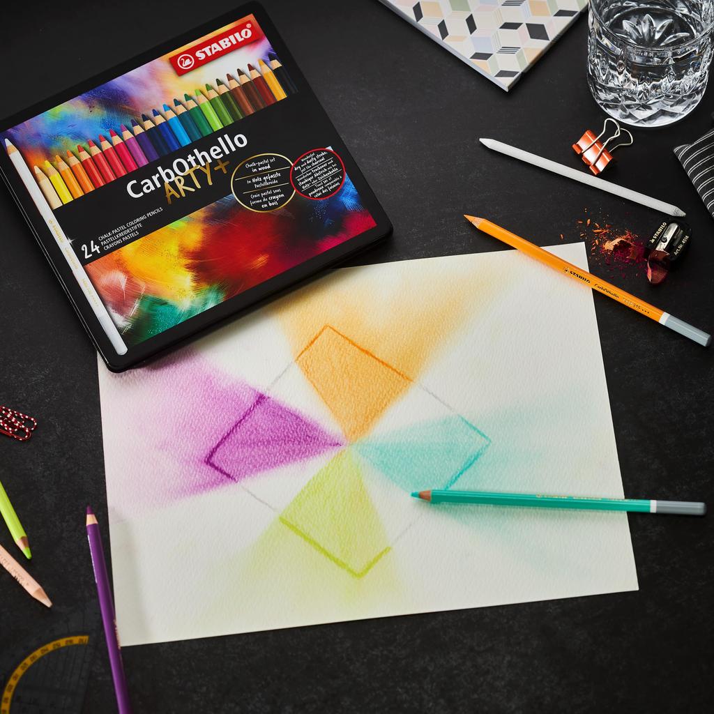 Stabilo Carbotelo Watercolor Pencils, 24-Color Set, 1424-6