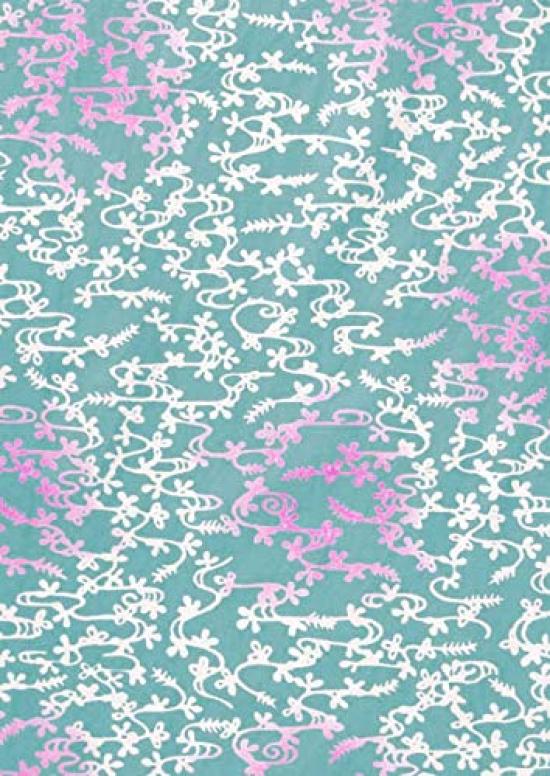 Edoten Todaya Shoten Hand Hagi bush Pear-dyed Towel, (Japanese clover) 17-888