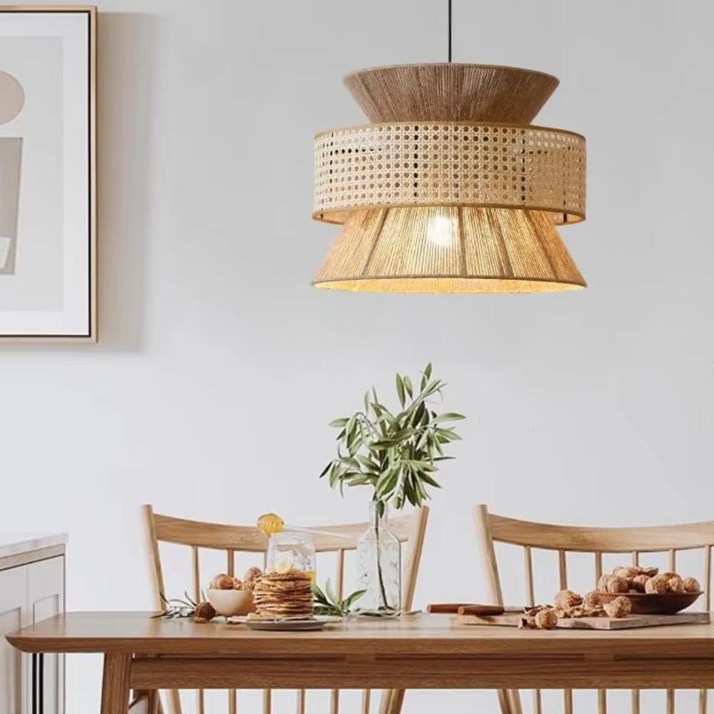 Подвесной светильник ручной работы из натурального белого ротанга, абажур, каркасы для абажуров оптом, подвесная лампа для декора, экологичная лампа