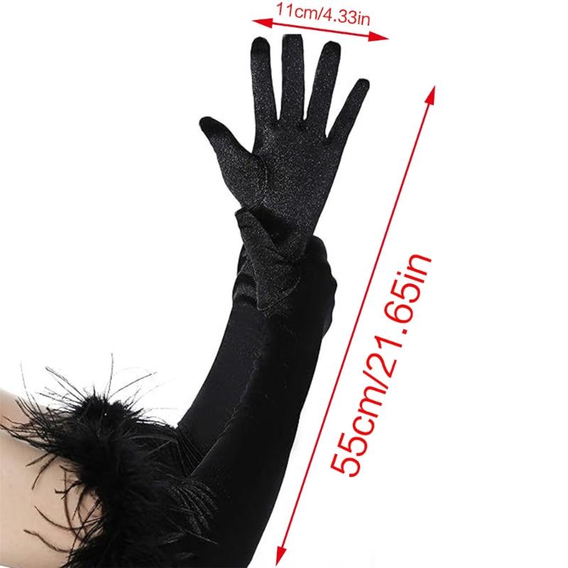Взрослые перчатки с длинным рукавом Рождественское оперное шоу Свадебное вечернее платье Перчатки для вождения